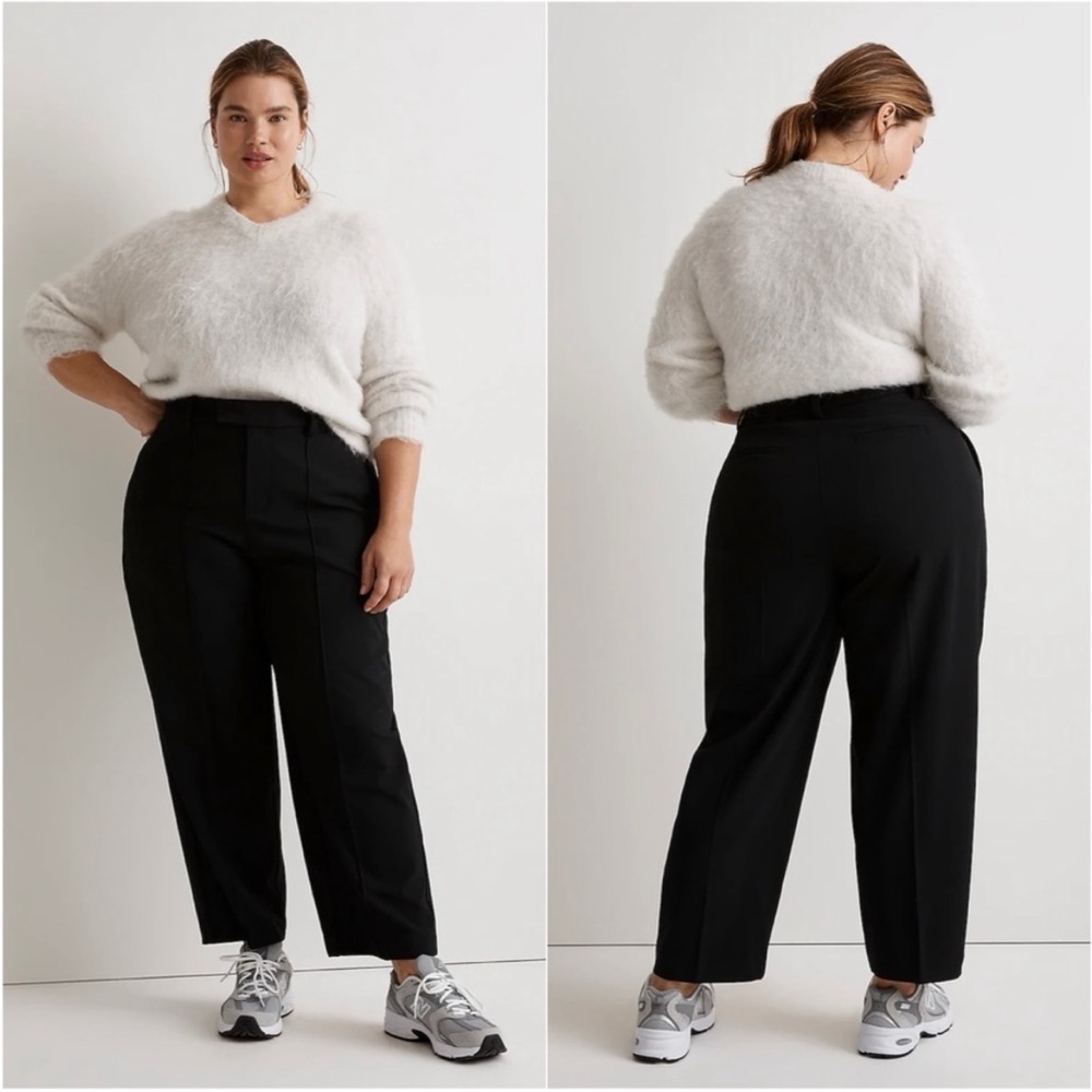NEW WITH TAGS Madewell Black The Plus Fairbanks Trouser Pant Size‎ 16 Tall